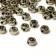 Acrylic bead "English letters" mix, 7 × 4 mm, set 10 g, golden color