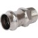 Adapter Rommer RSS-0021-002234, VPR-HR, D = 22 mm x 3/4 ", press, stainless steel