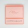 Folding box for flowers with the window "Blow with happiness", peach, 16 x 27 x 9 cm