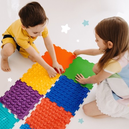 Modular massage rug orthodon, set No. 8 "Forest Path"-6