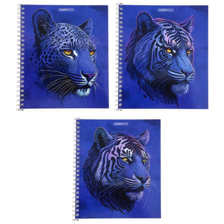 A notebook of 60 sheets in a cage on the crest "Violet Beasts", the cover coated cardboard, Uf-lak, mix