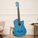 Acoustic guitar, blue, 97cm, with a neckline