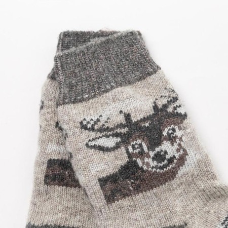 Woolen socks, linen color, size 27-1