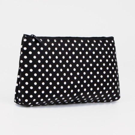 Cosmetic bag with lightning, black color