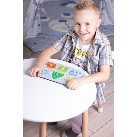 Developing game according to the methodology "Montessori. New Year's figures"-10