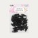 Club for the cord, double, d = 5 mm, 11 × 33 mm, 30 pcs, black color