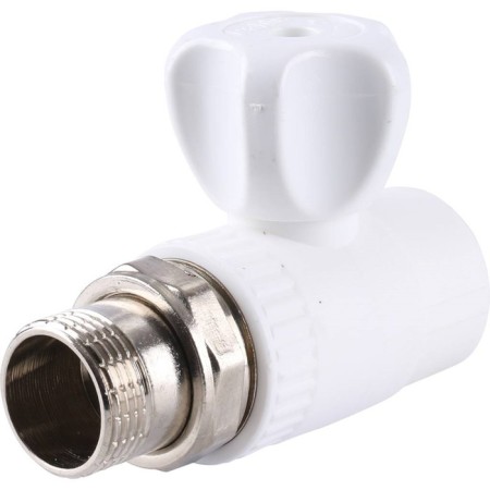 Ballic Kalde Ball, polypropylene, d = 25 mm x 3/4 ", collapsible, straight, with a plug nut