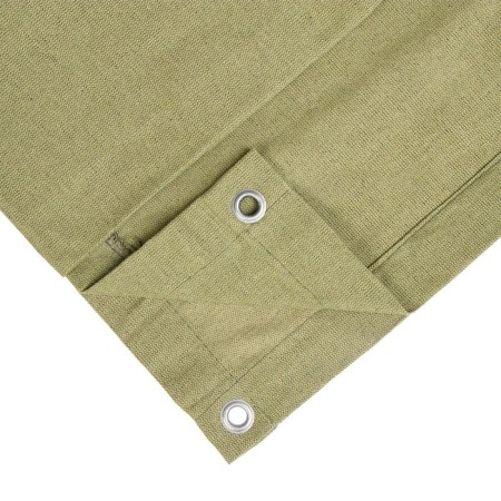 Fire tarpaulin tarpaulin, 4 × 2 m, density 400 g/m², steps 1 m, green