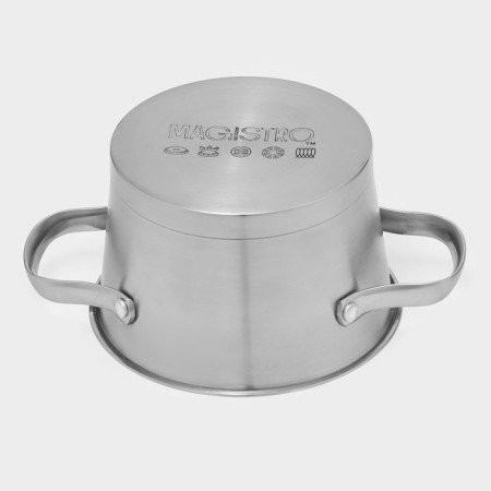 Stainless steel pan Magistro Hitech Steel, 1.5 l, d = 16 cm, h = 10.5 cm, induction-3