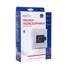 Мешок-пылесборник E-52/4   Euroclean синтетические для пылесоса, 4 шт