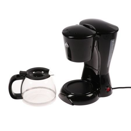 Coffee machine Luazon LKM-654, drip, 900 watts, 1.2 l, black-5