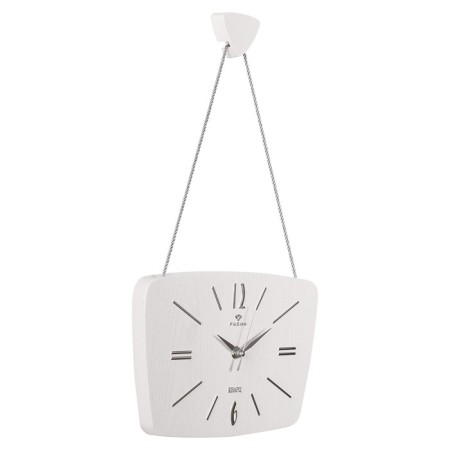 Wall clock "Retro", white housing with silver, 27 x 18 cm, aa-2