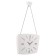 Wall clock "Retro", white housing with silver, 27 x 18 cm, aa