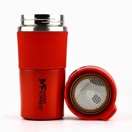 Thermostatic with the Mode Forrest button, 380 ml, the color is red, it retains heat of 6-8 hours-3
