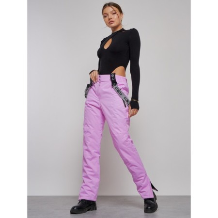 Semi -combinezone ski insulated female winter, size 44, pink color-13