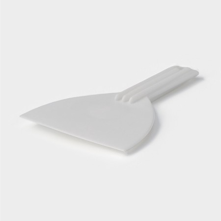Confectionery spatula with a handle of a share, 16.5 × 9.5 cm, white color-2