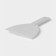 Confectionery spatula with a handle of a share, 16.5 × 9.5 cm, white color
