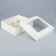 Box for 9 cupcakes with a window, white, 25 x 25 x 10 cm