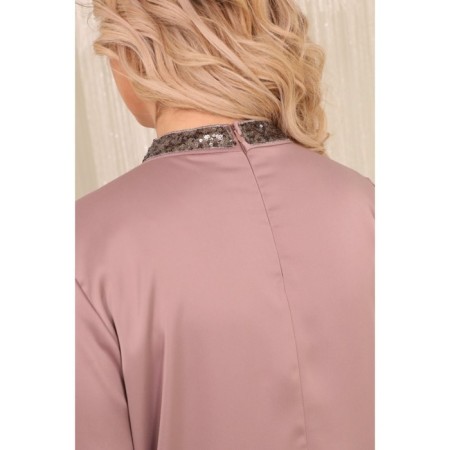 Women's dress, size 50, pink color-5