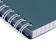 Notebook plastic cover A6, 80 sheets on the crest of Metallic, dark blue