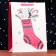 Laminated "Festive sock" 32 x 12 x 42 cm laminate