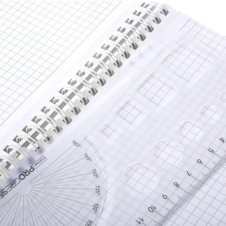 A notebook of 96 sheets in a cage, on the crest "Line Neon", plastic cover, 4 color separator-3