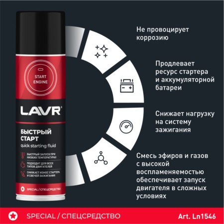 Quick start Lavr S, Aerosol, 335 ml LN1546-2