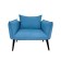 The Naples chair, without a mechanism, velor, blue color
