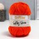 Yarn 70% acrylic, 30% silk "Softy Shine" 50 g 85 m color 06 orange