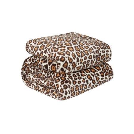 Tiger blanket, size 150x200 cm, brown color-6