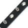 Collar "Lyon" with spikes 45 x 2 cm, Osh 34-40 cm, artificial leather, black