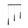 Bayerlux suspension Bayerlux “Amadeus” 3xLED 18W 4000K Black 50x4x30-180cm