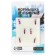 Mormyshka column purple, white strip + ball Granin silver, weight 0.35 g