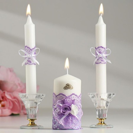 Set on the table of the newlyweds "Harmony", lilac-9
