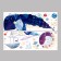 Sticking plastic interior color "Podimally - Lullaby" 30x90 cm set 2 sheets