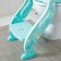 Children's lining - a seat on the toilet, soft, with a step, the color is turquoise