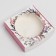 Box for Makarun with low sides, confectionery packaging, "tenderness", 11x 11x 3 cm