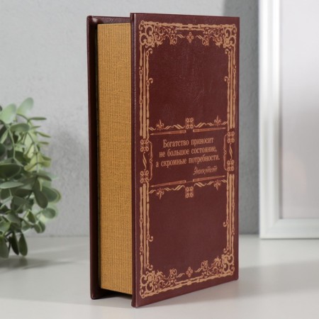 Safe box book "Book of large savings" embossing 21x13x5 cm-4
