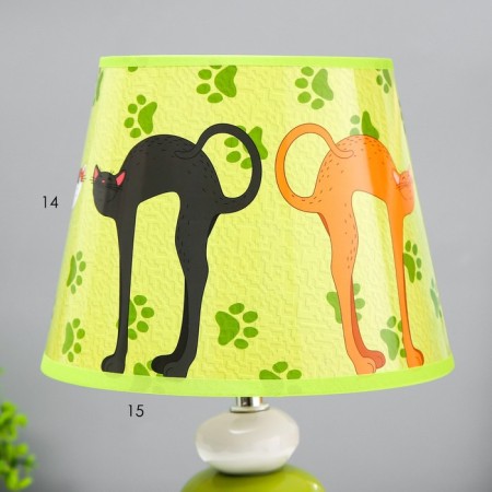 Table lamp "cats" E14 15W green 20x20x30 cm Risalux-3