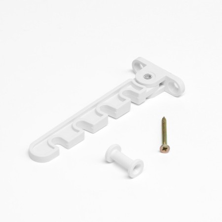 Tundra opening limiter, PVC, surfacing, 4 positional, white-1