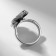 Ring "Leaves" Trio, Color Black silver, 17 size