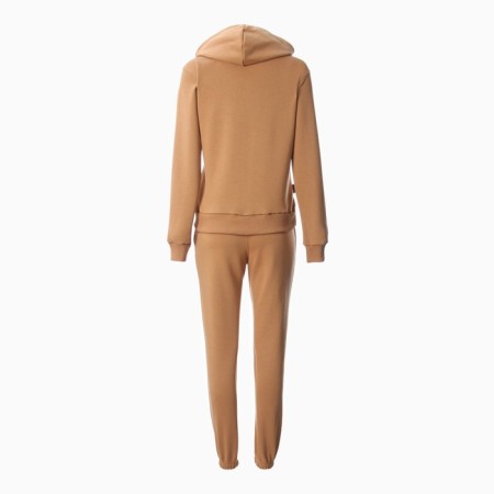 Women's costume (sweatshirt and trousers), beige color, size 44-10