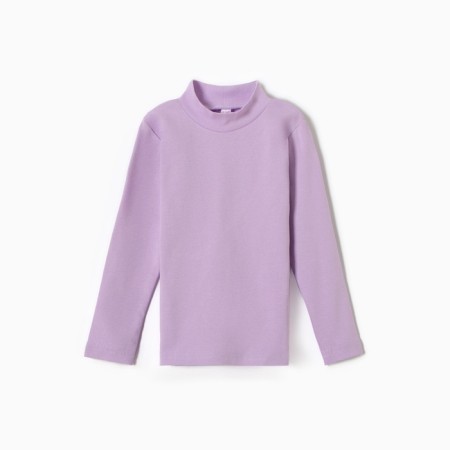 Turtleneck for girls, lilac color, height 110 cm