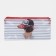 Cosmetic bag-penetration on lightning, PVC, white/red color