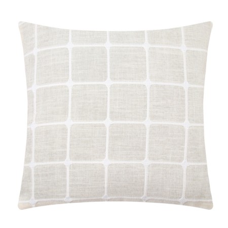 Pillowcase decorative Ethel squares Milk, 45x45 cm polyester-3
