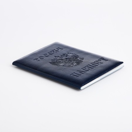 Cover for passport, blue color-2