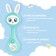 Musical toy "Favorite Bunny", sound, light, blue color
