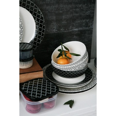 Porcelain shade of Morocco, 600 ml, d = 15.5 cm, black color-5