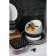 Porcelain shade of Morocco, 600 ml, d = 15.5 cm, black color