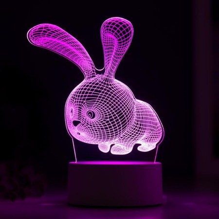 Lumber "Rabbit" Led RGB from the network 9.5x14x19 cm Risalux-4